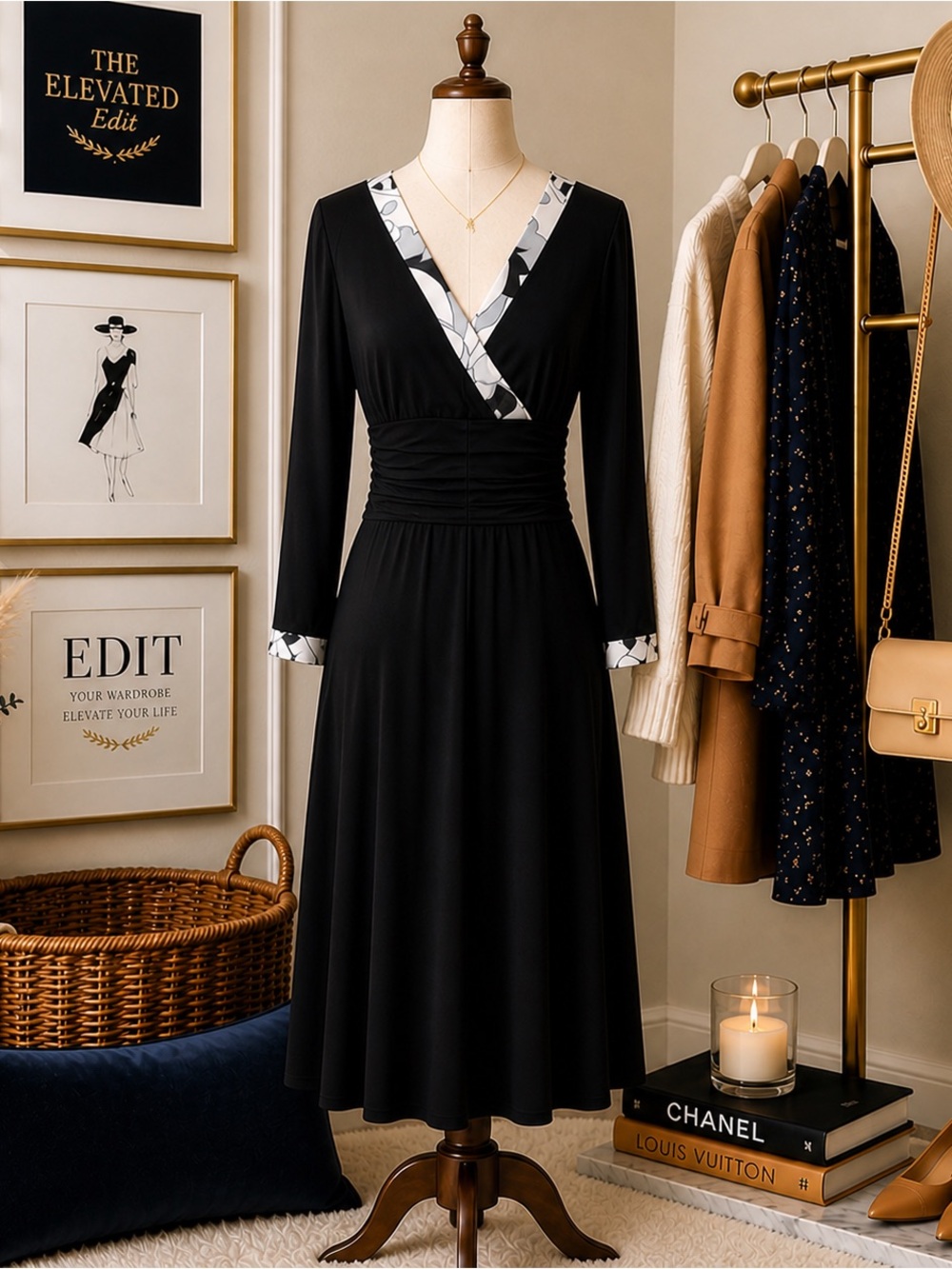 Power Move Midi Dress | Effortless Elegance for Work to Evening
